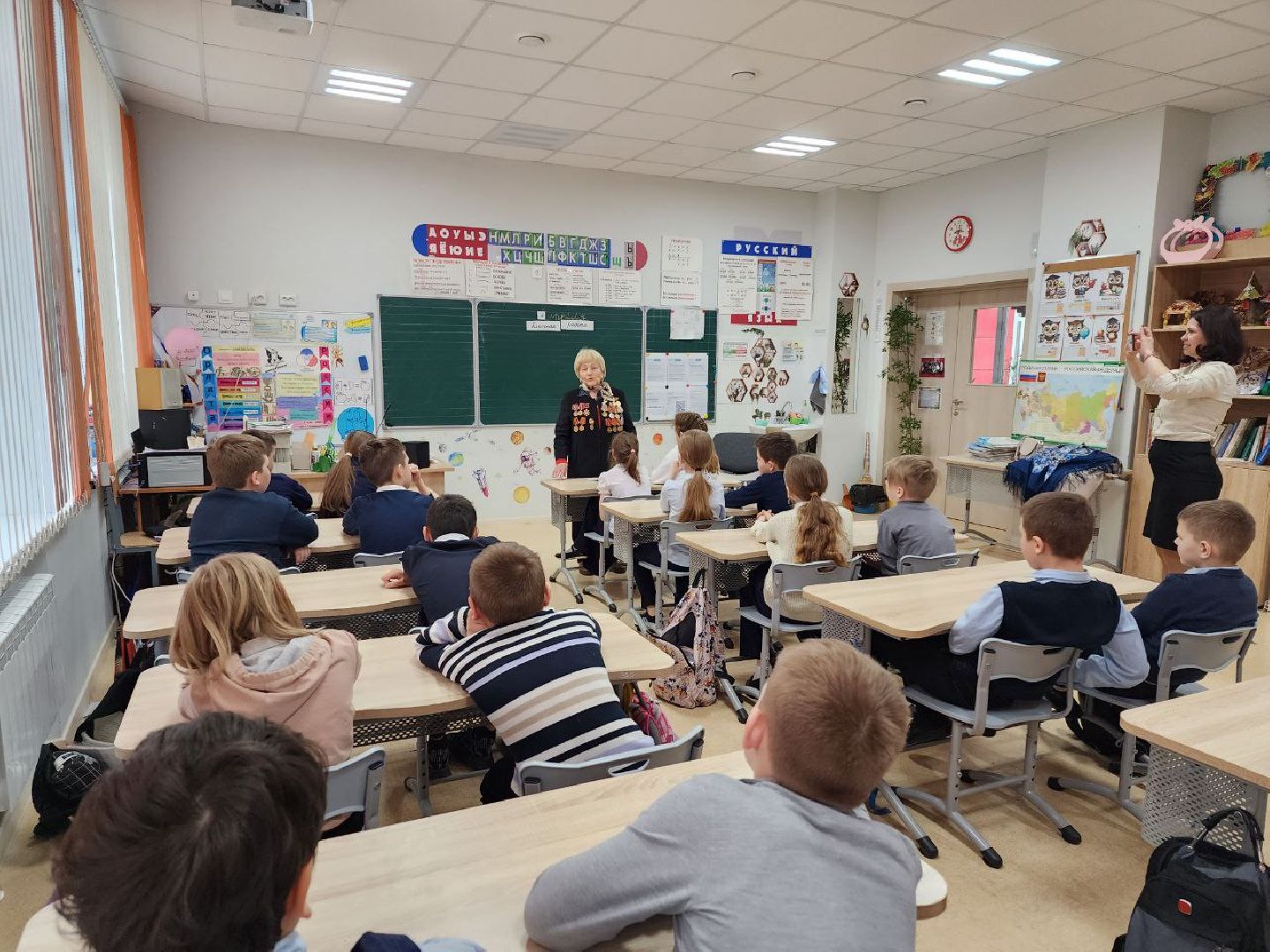 чехов, общество, ветеран вов, урок мужества, школа, великая отечественная война,