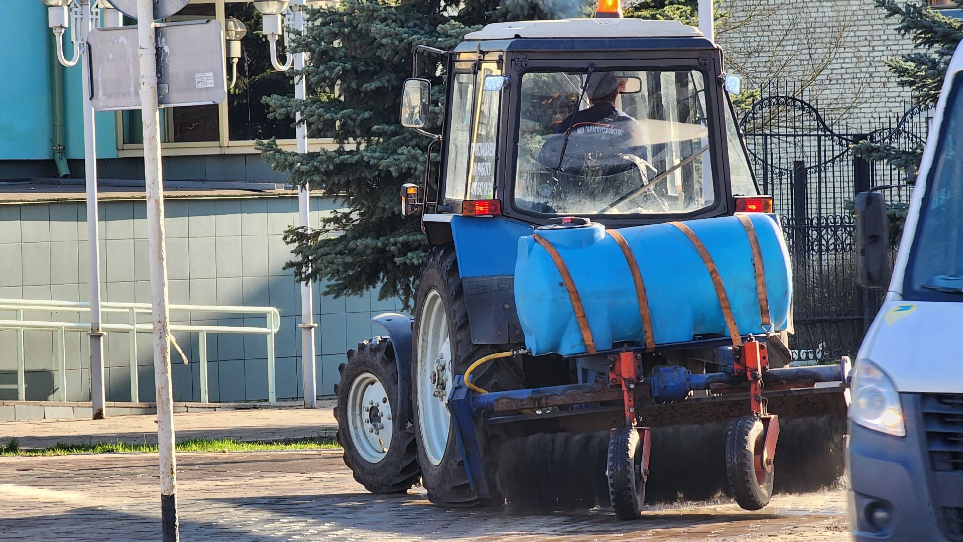 Ступино, благоустройство 2024, уборка улиц города,