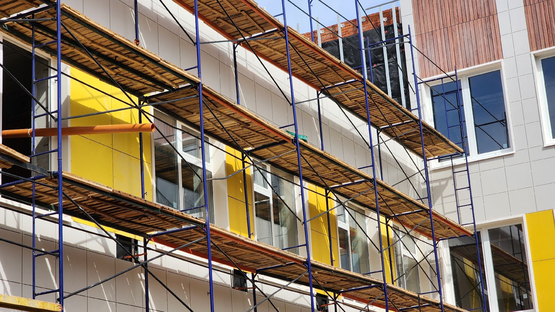 Солнечногорск, Строительство, Поварово, Пристройка к школе,