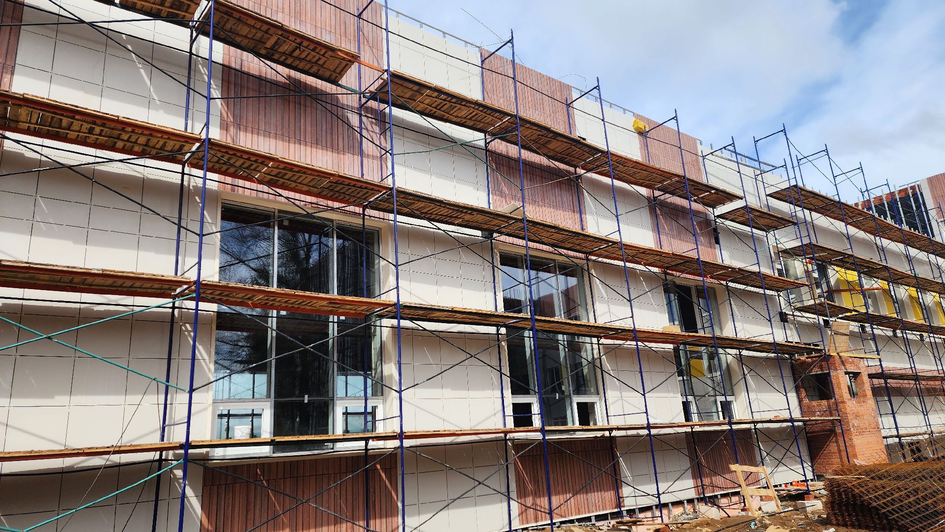 Солнечногорск, Строительство, Поварово, Пристройка к школе,