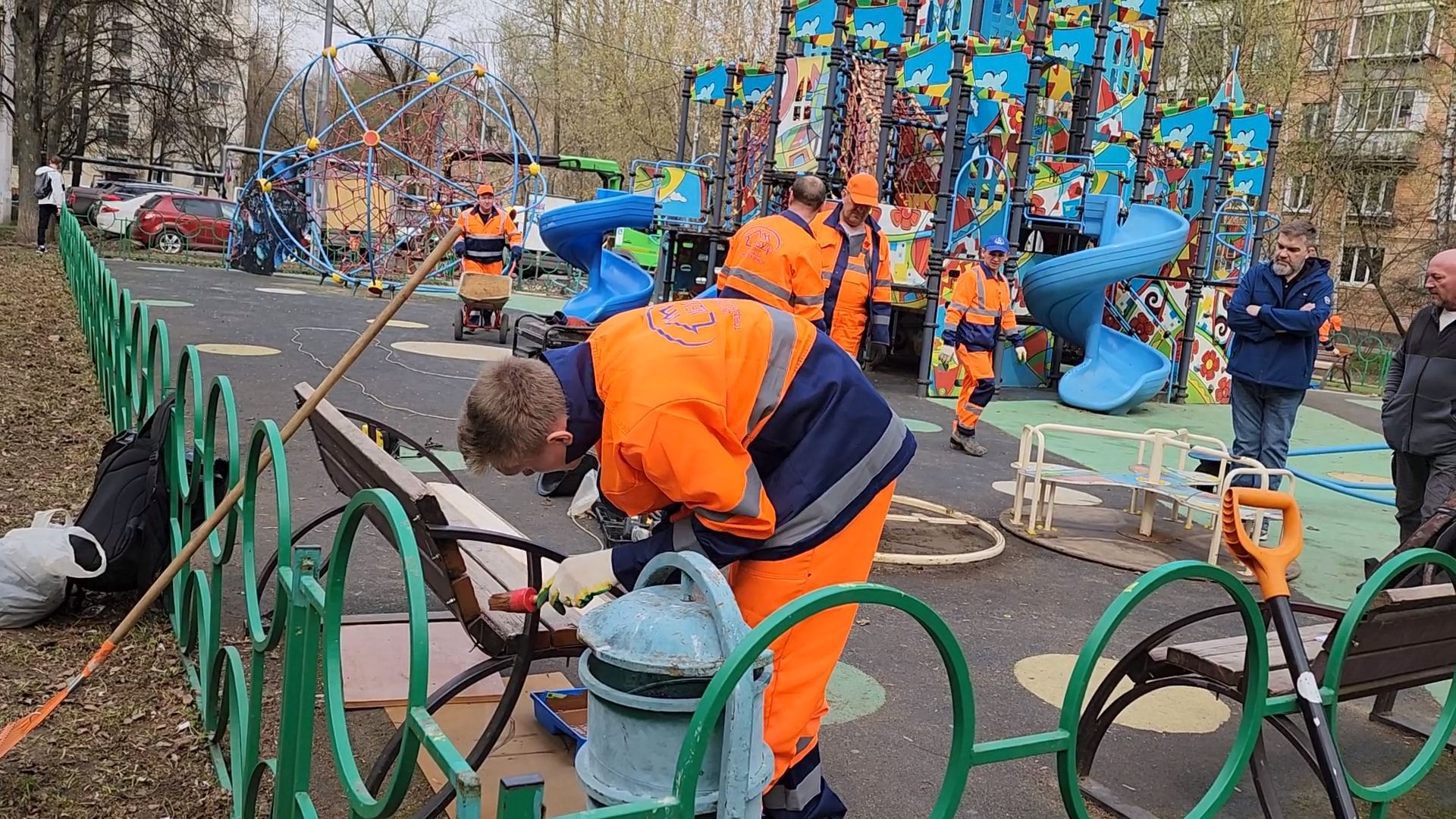 Одинцово, густ, густ мо, детские игровые площадки, ремонтная бригада, мбу,