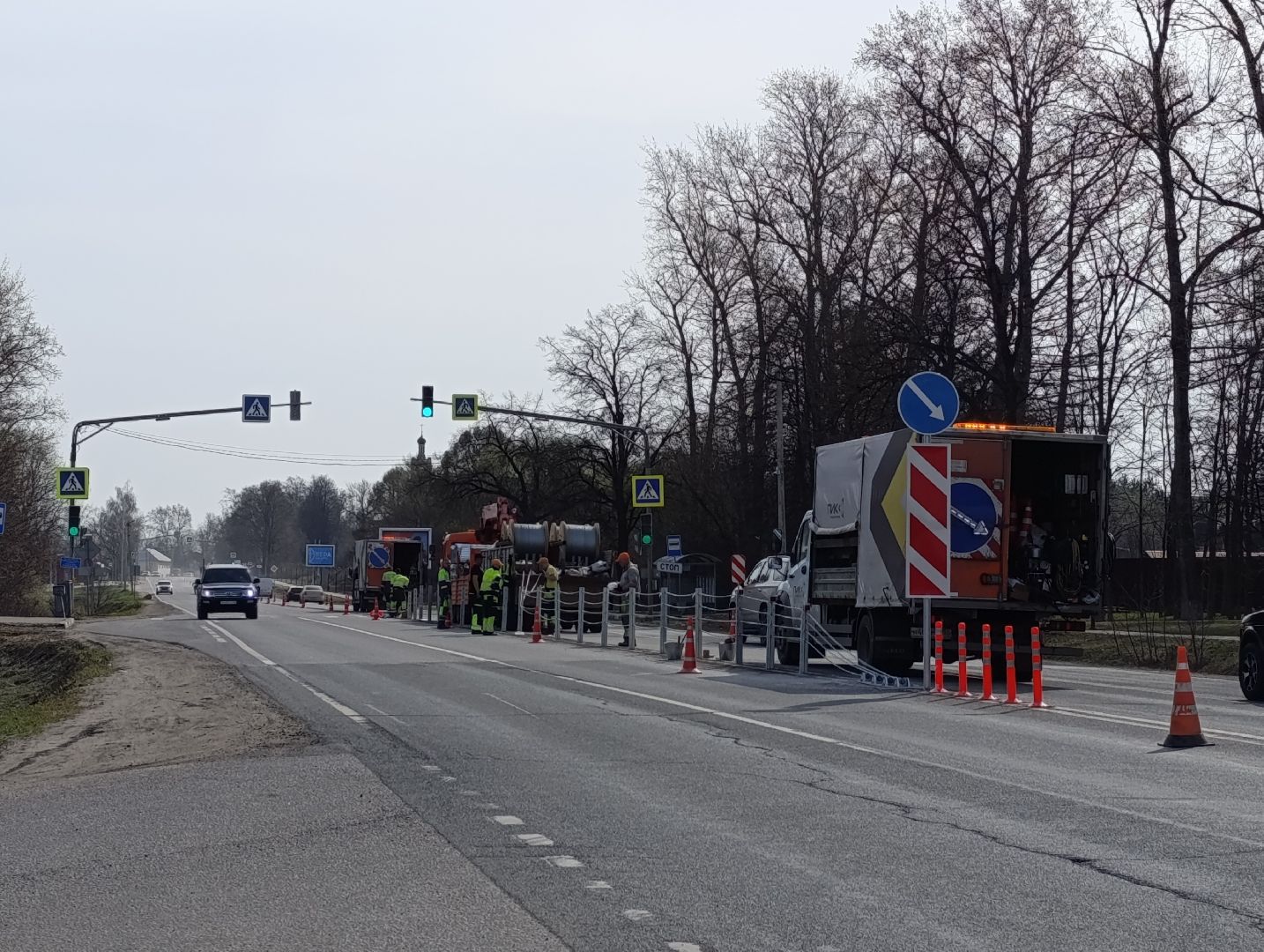 Бронницы, Дороги, Тросовое ограждение, безопасные дороги,