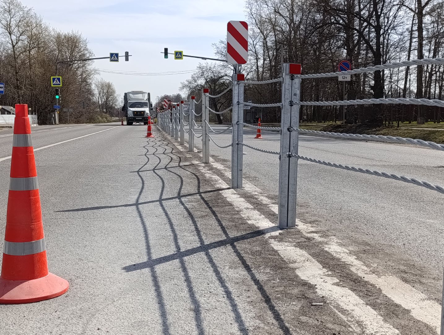 Бронницы, Дороги, Тросовое ограждение, безопасные дороги,