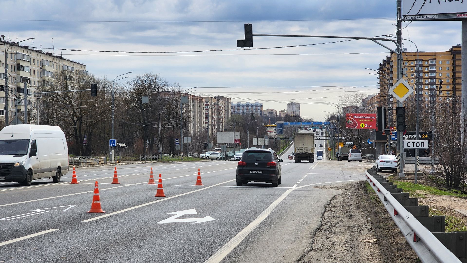 Солнечногорск, ленинградское шоссе, Дороги, Разметка,