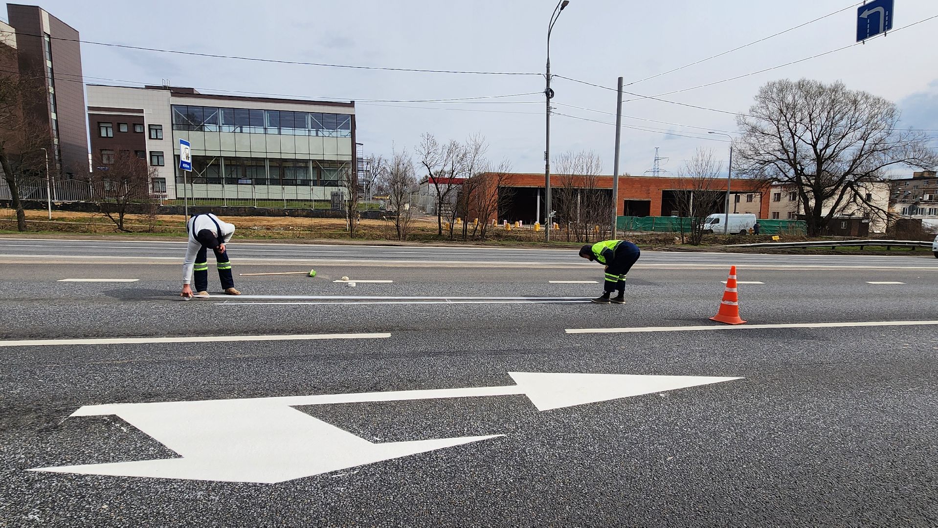 Солнечногорск, ленинградское шоссе, Дороги, Разметка,