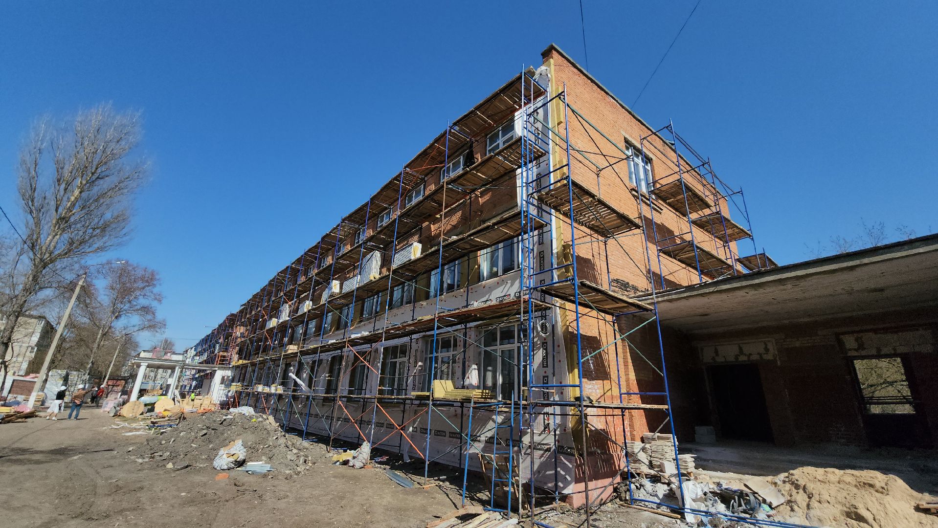 серпухов, школа 16, улица космонавтов, капитальный ремонт, образование, фасады,