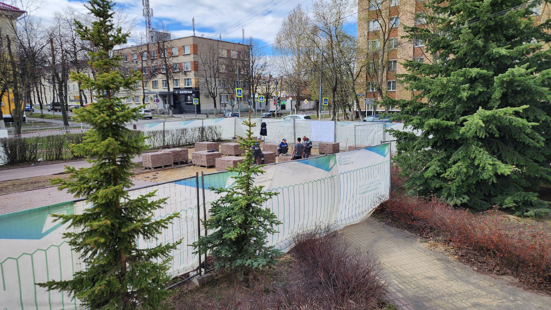 ступино, бульвар победы, городская среда,