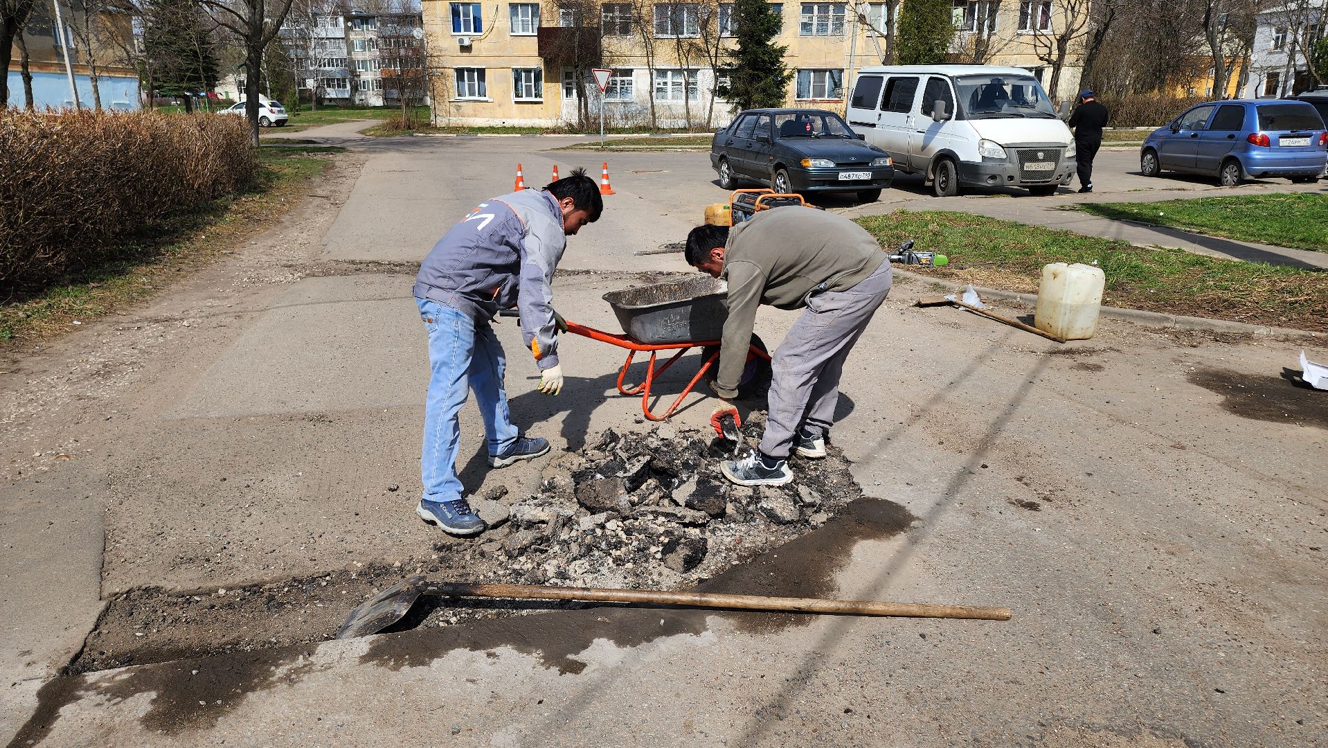 кашира, ремонт, дорожные службы, ямочный ремонт, оцифровка ям, асфальтовое покрытие,