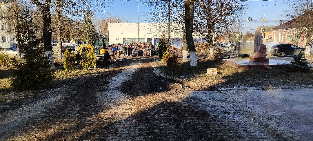 Бронницы, площадь Тимофеева, благоустройство