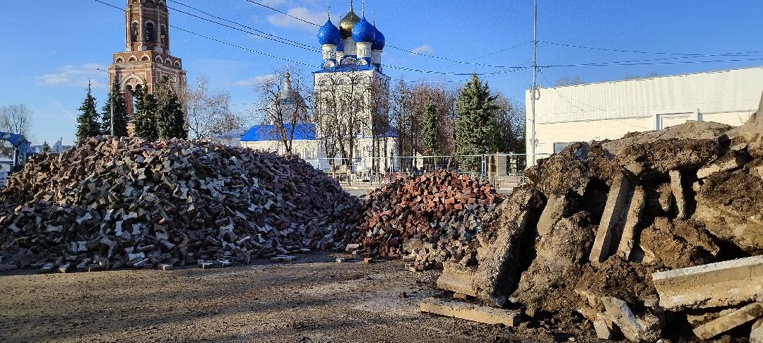 Бронницы, площадь Тимофеева, благоустройство