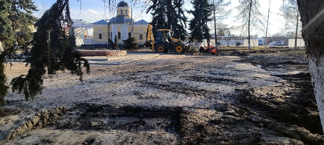 Бронницы, площадь Тимофеева, благоустройство