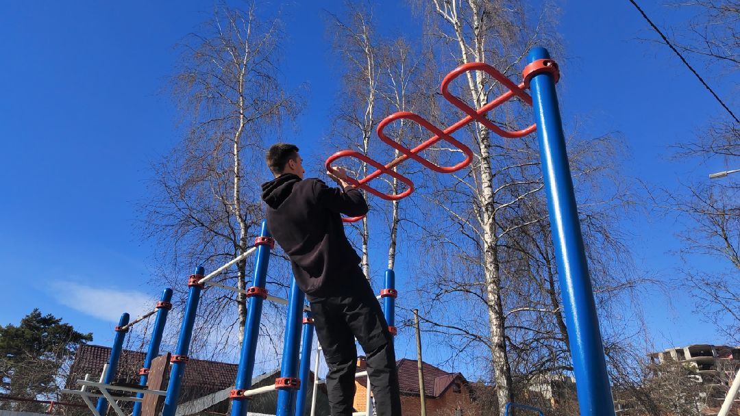 Пушкино, Пушкинский округ, Челюскинский, Спорт, весна в Подмосковье, молодежь, Суперниндзя