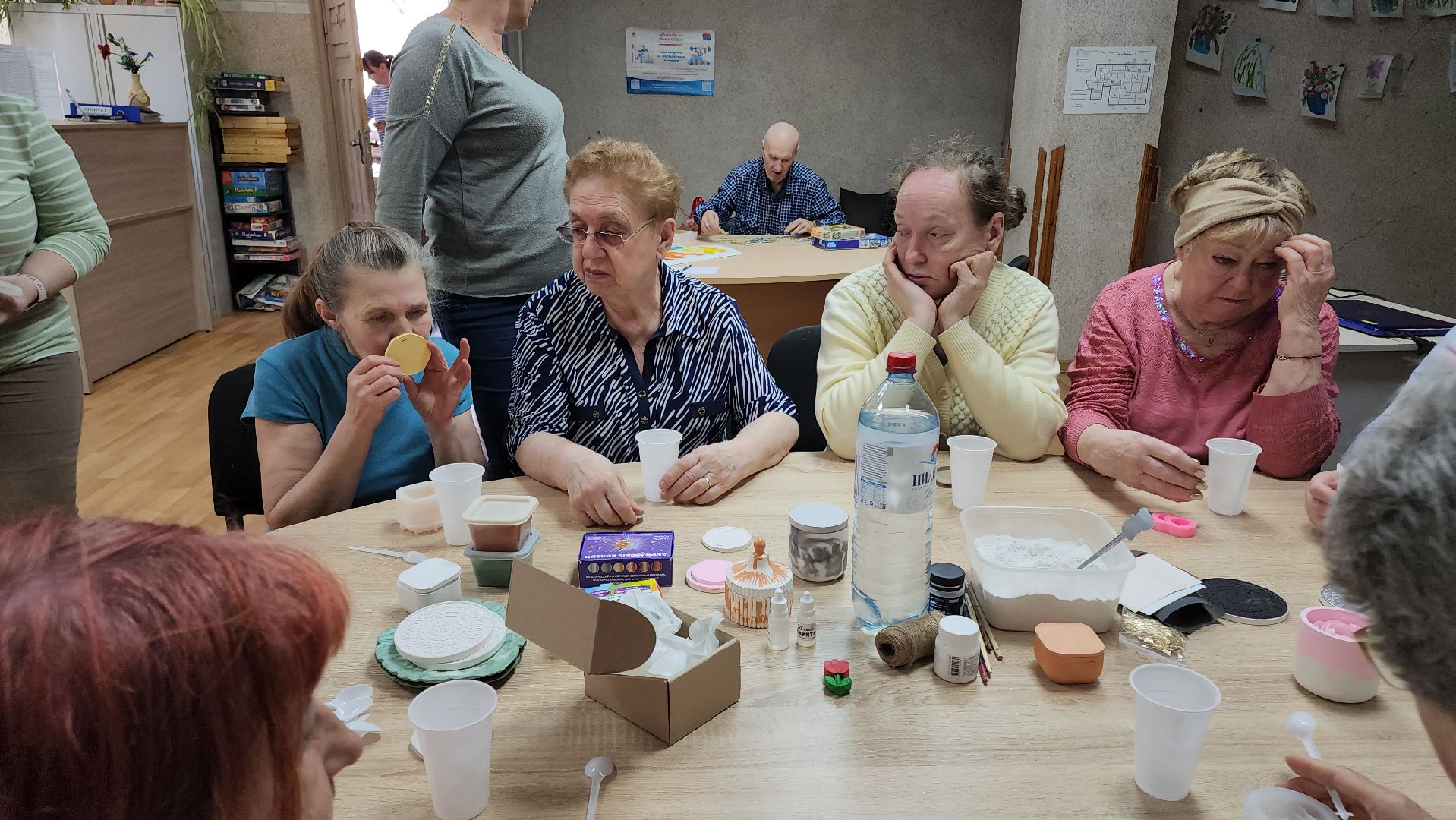 кашира, активное долголетие, ароматическое саше, мастер-класс, гипс, отдушка, акриловая краска, дизайн, декор,