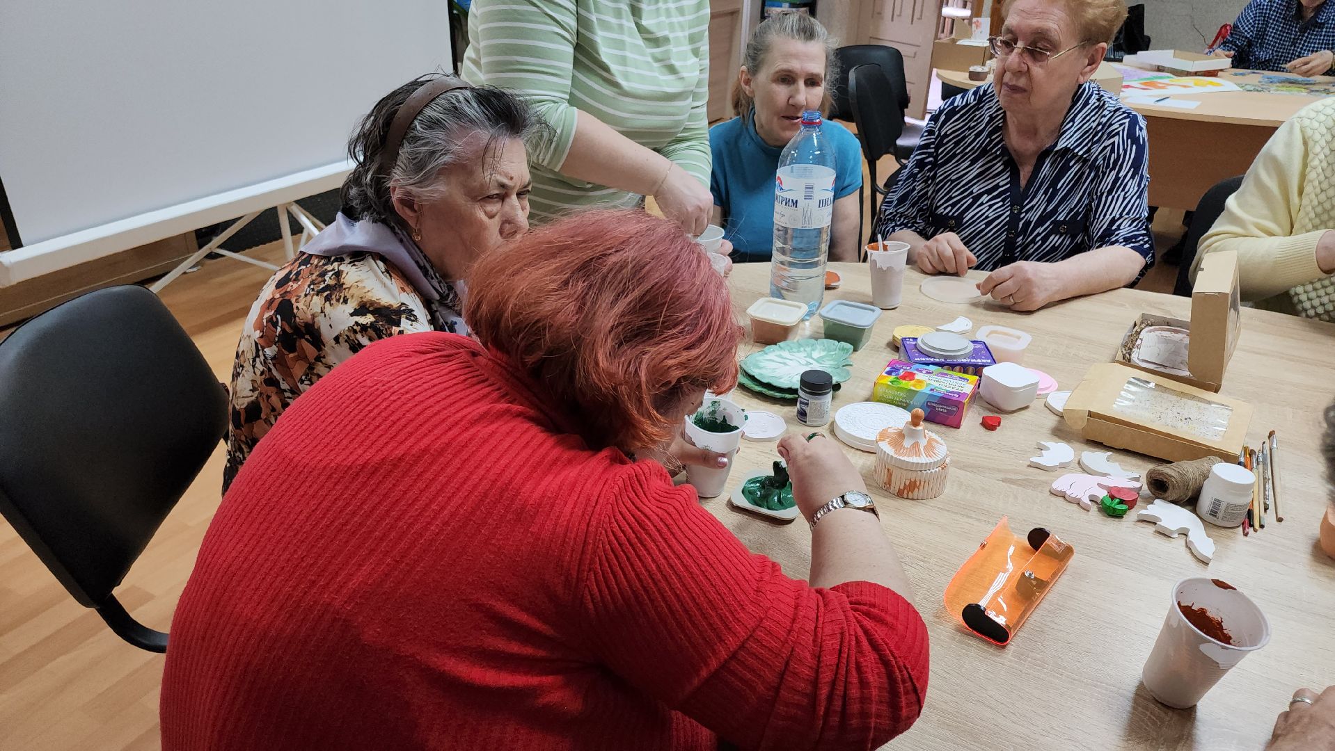 кашира, активное долголетие, ароматическое саше, мастер-класс, гипс, отдушка, акриловая краска, дизайн, декор,