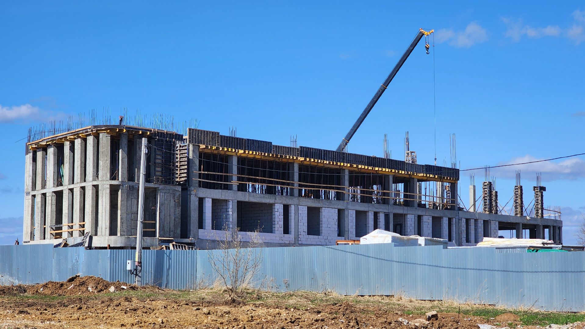 кашира, строительство, полиция, здание овд, монолитные работы,