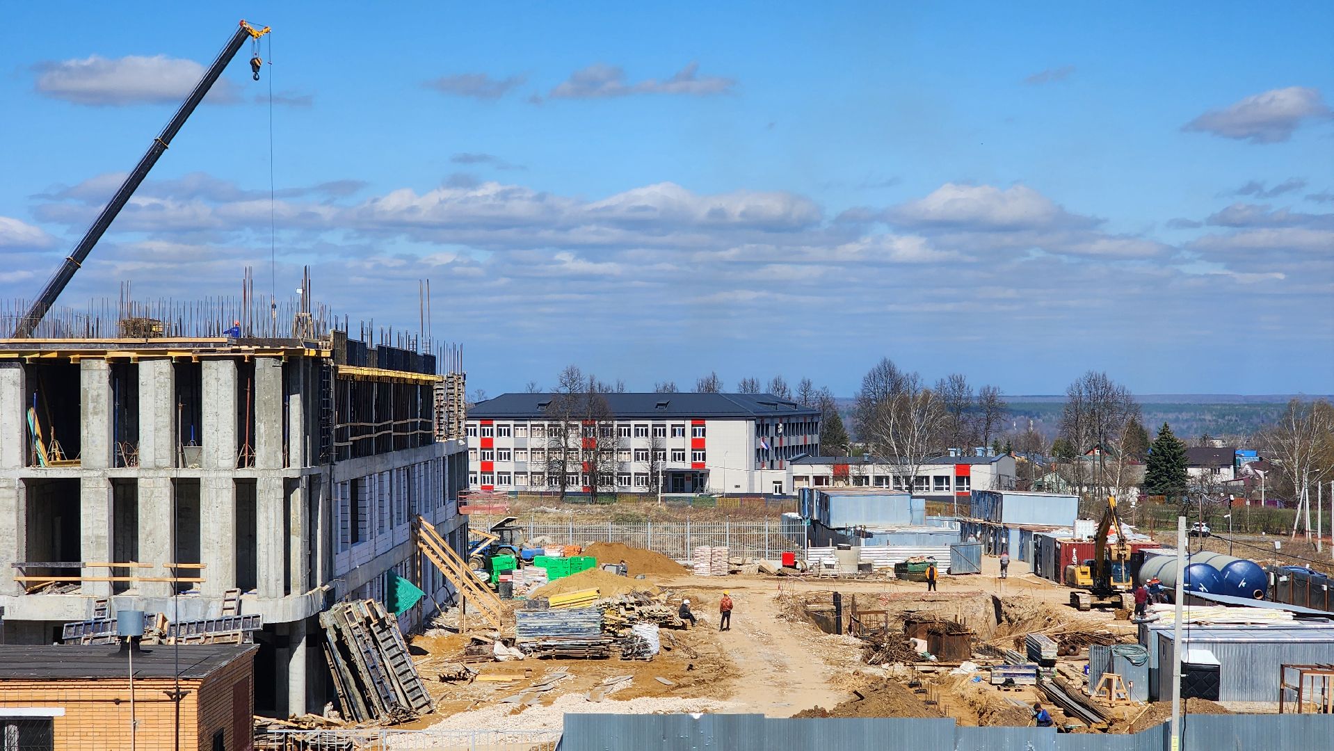 кашира, строительство, полиция, здание овд, монолитные работы,