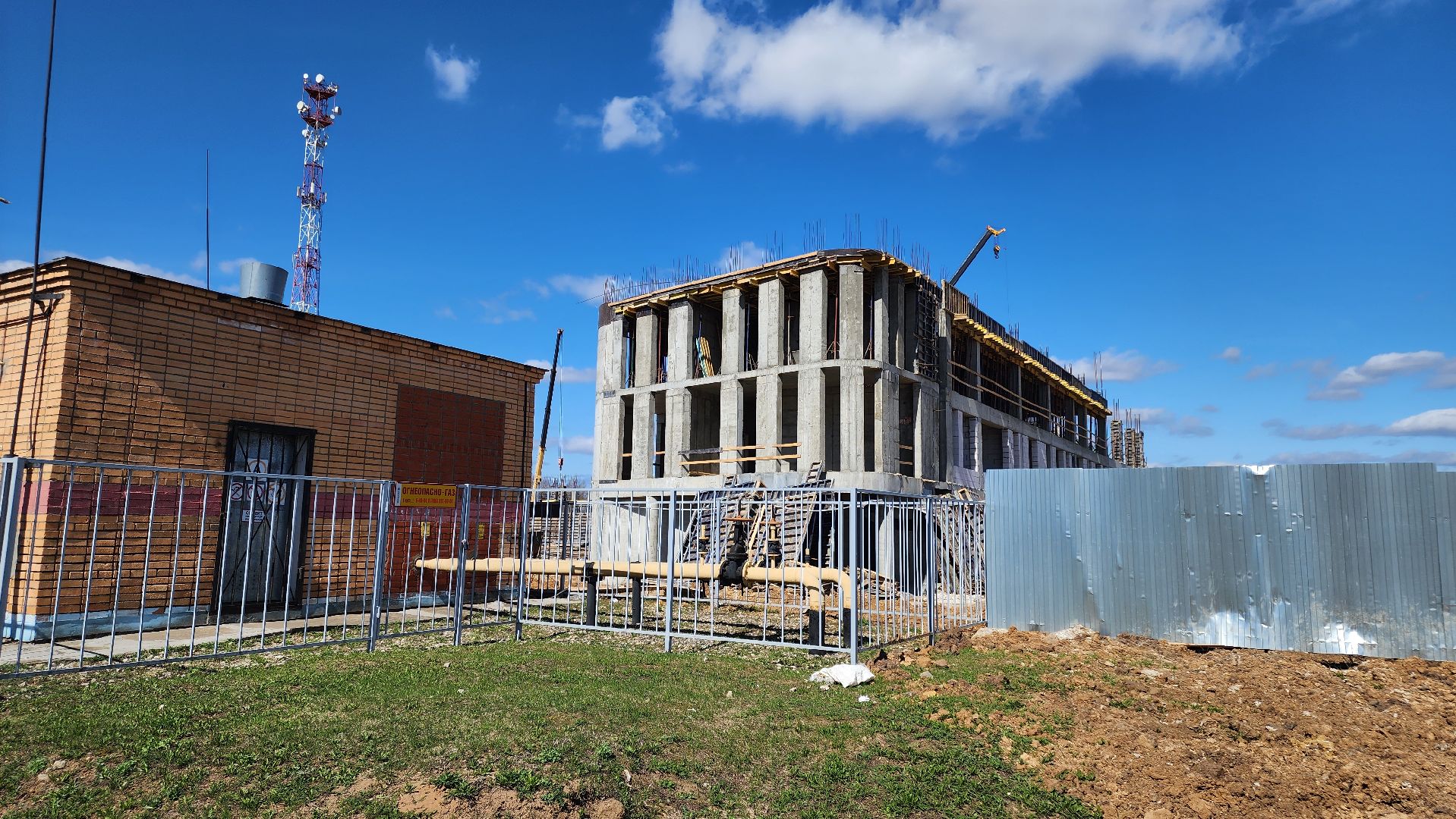 кашира, строительство, полиция, здание овд, монолитные работы,