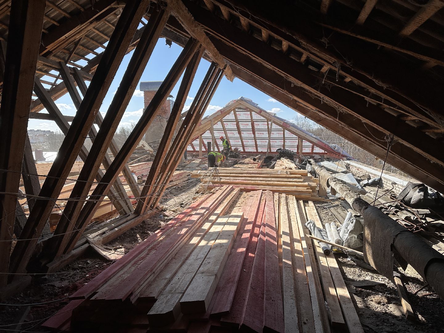 Клин, ЖКХ, ремонт крыши, перемены, строительство,