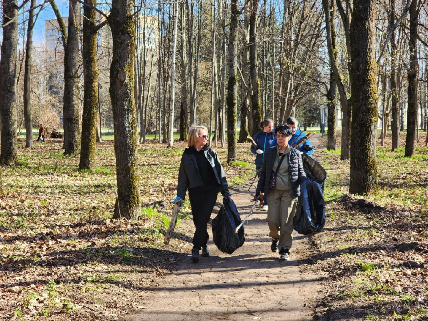 пущино, субботник, уборка города,