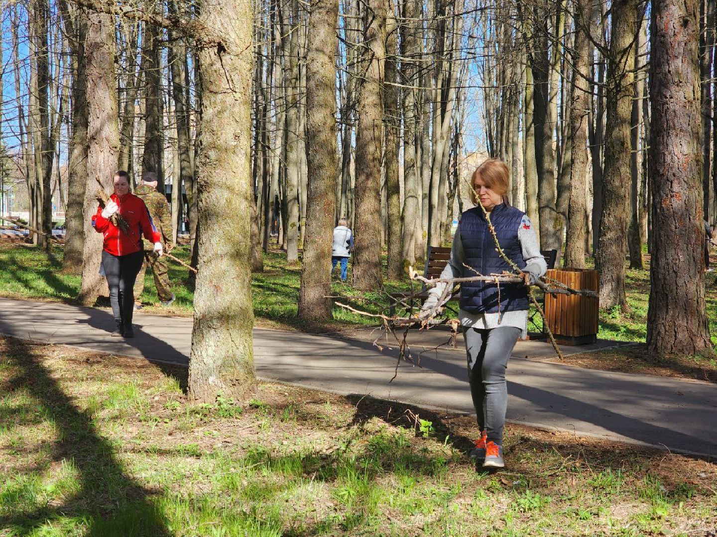 пущино, субботник, уборка города,