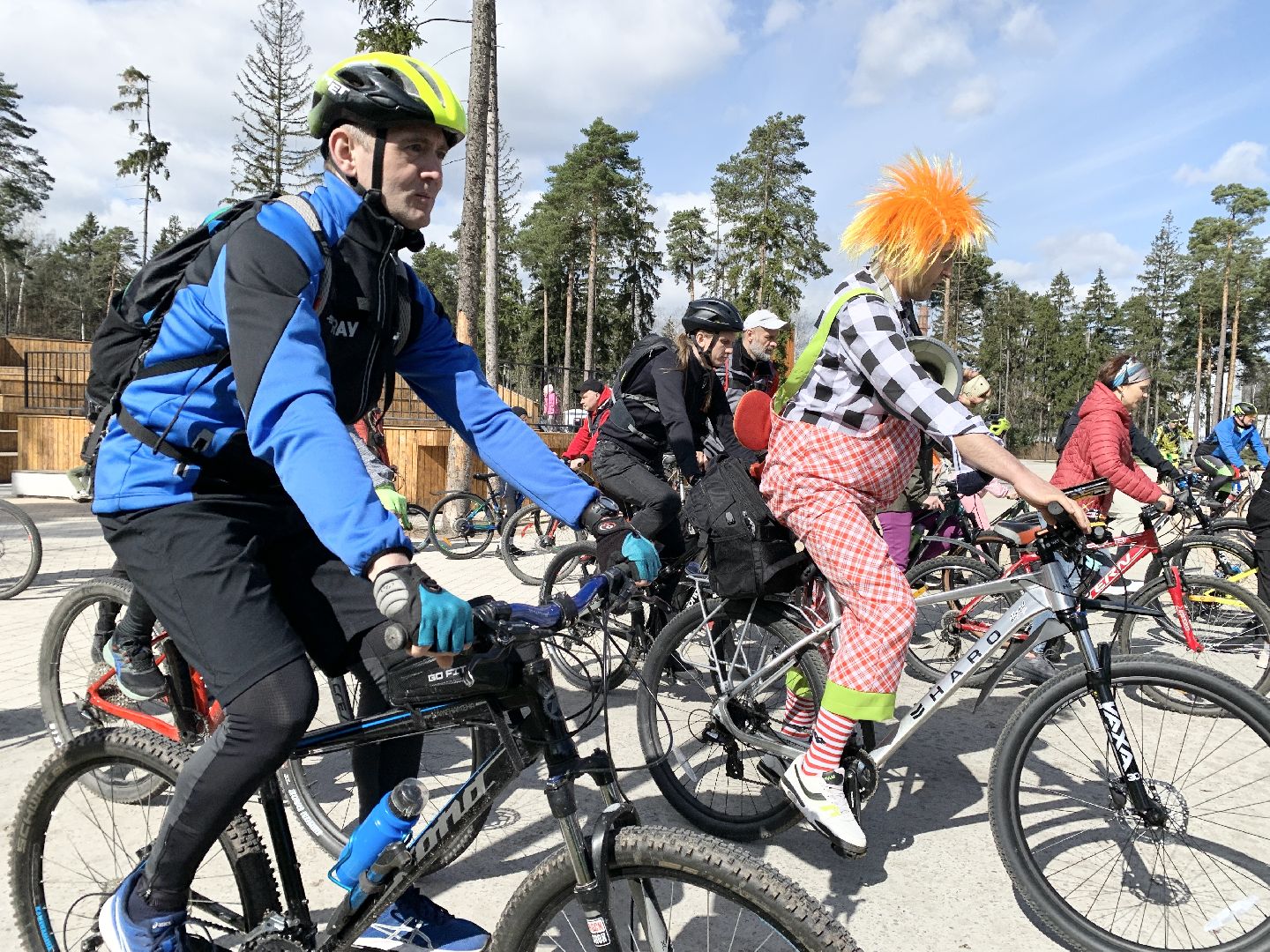 Балашиха, Подмосковье, Велопробег, велосипедисты, пестовский парк,