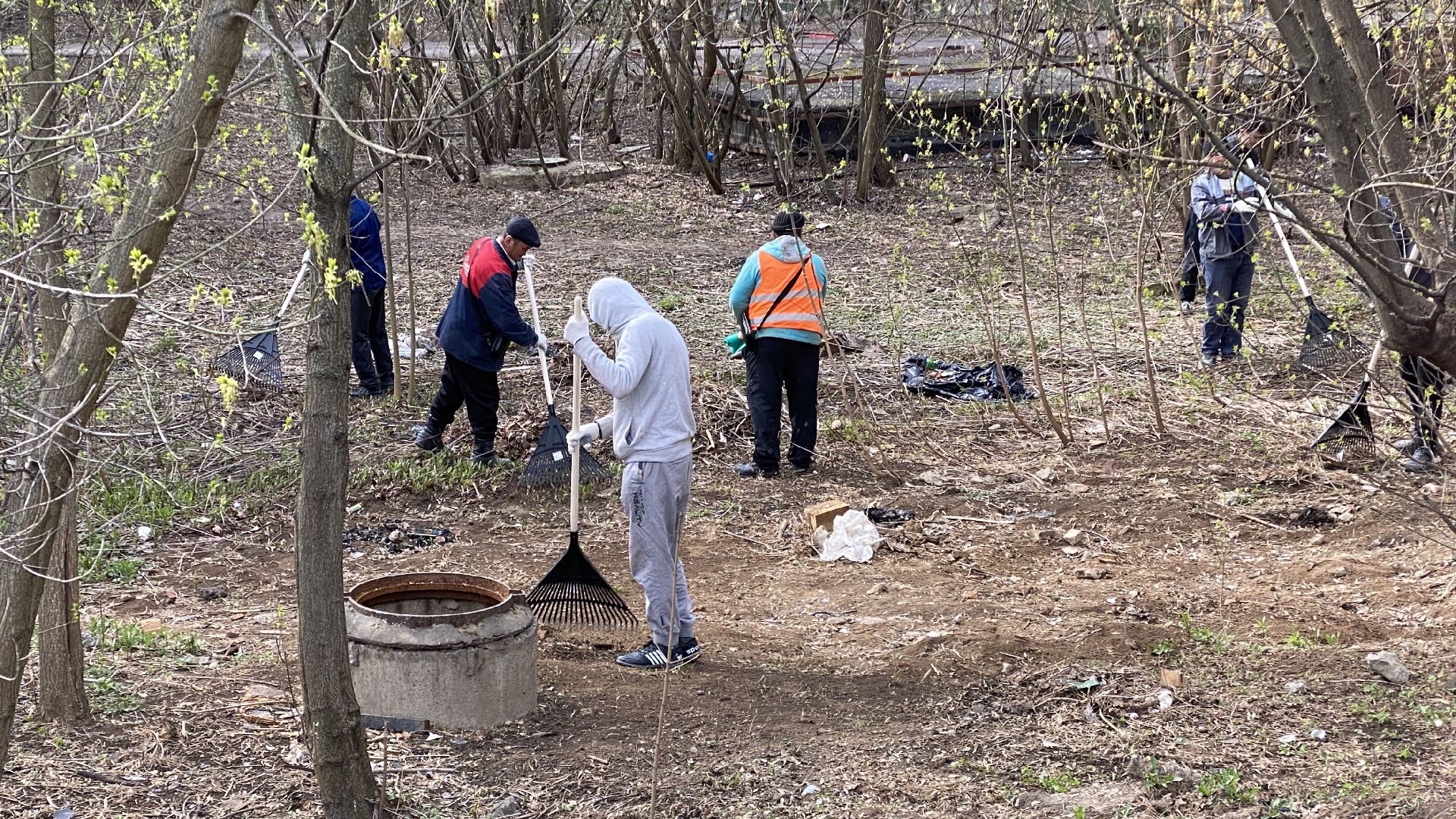 субботник, мбу благоустройство, месяц чистоты и благоустройства, ленинский городской округ, уборка общественных территорий,