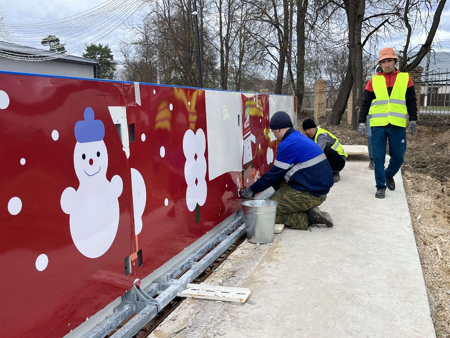 наро-фоминск, каток в парке, центральный парк наро-фоминска, многофункциональная спортивная площадка, спорт подмосковья, наро-фоминский городской округ, кск нара,