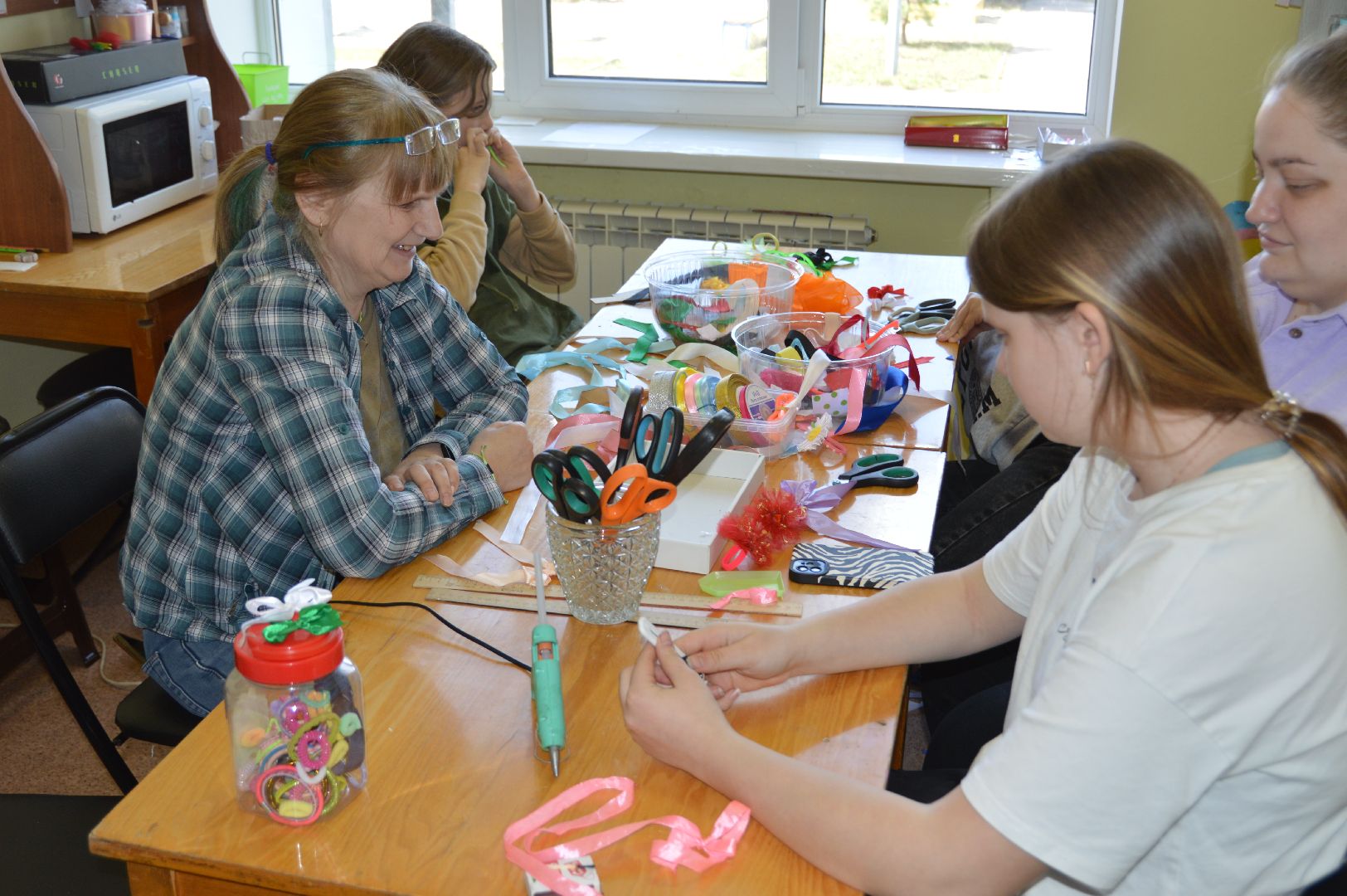 шатура, керва, дом культуры, триколор, бантики, своими руками, рукоделие, мастер-класс,