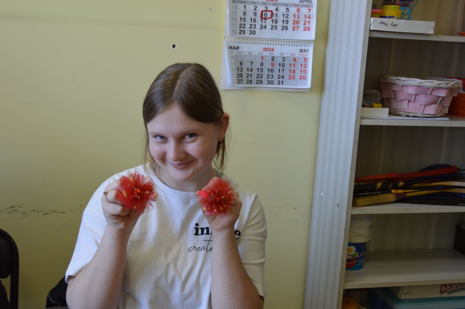 шатура, керва, дом культуры, триколор, бантики, своими руками, рукоделие, мастер-класс,