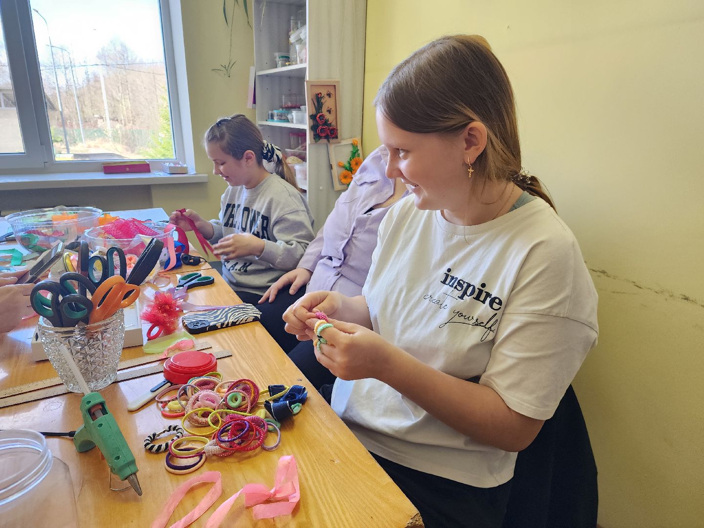 шатура, керва, дом культуры, триколор, бантики, своими руками, рукоделие, мастер-класс,