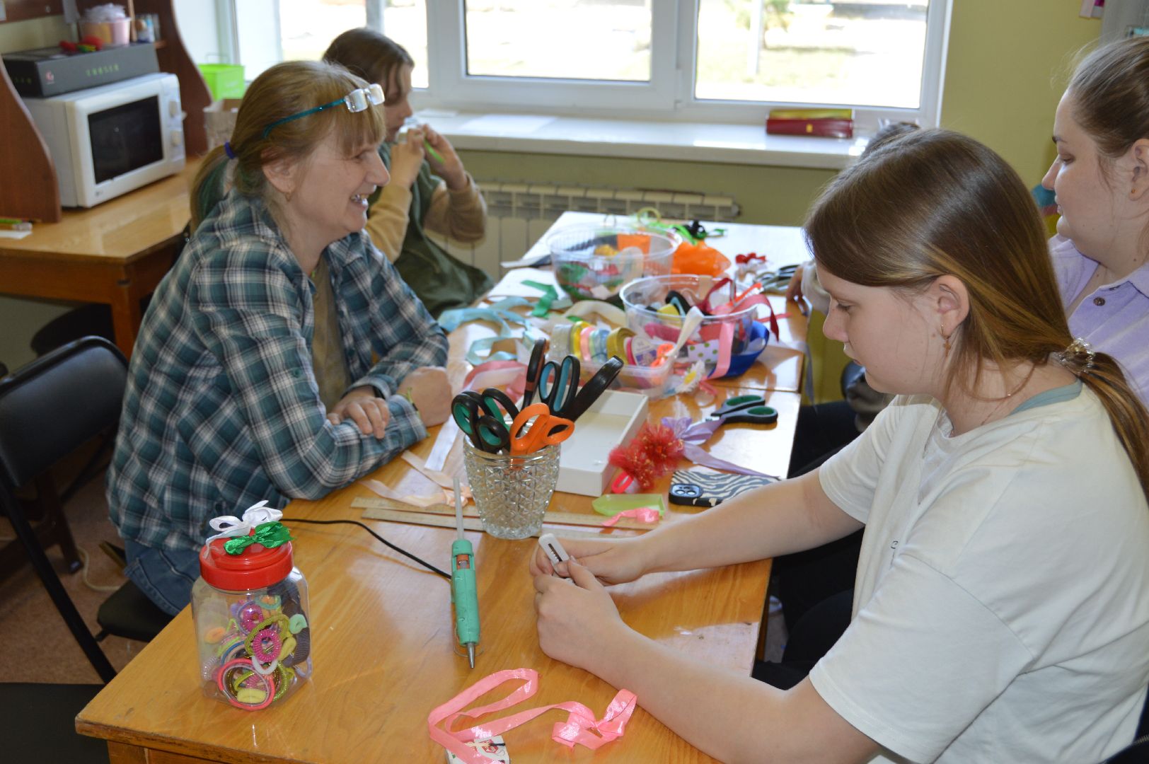 шатура, керва, дом культуры, триколор, бантики, своими руками, рукоделие, мастер-класс,