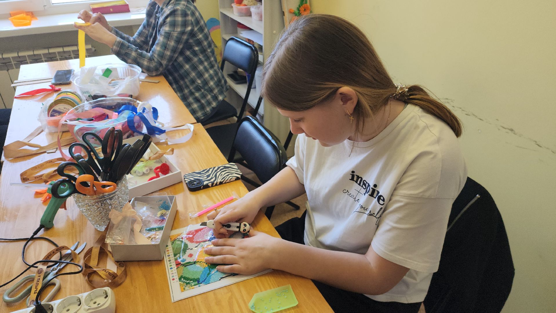 шатура, керва, дом культуры, триколор, бантики, своими руками, рукоделие, мастер-класс,