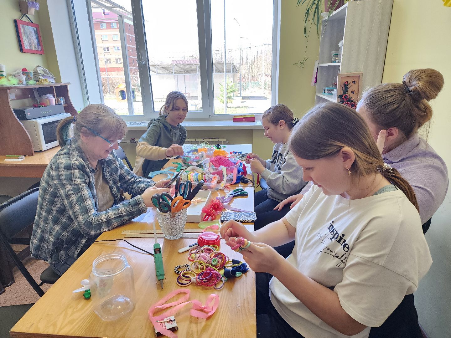 шатура, керва, дом культуры, триколор, бантики, своими руками, рукоделие, мастер-класс,