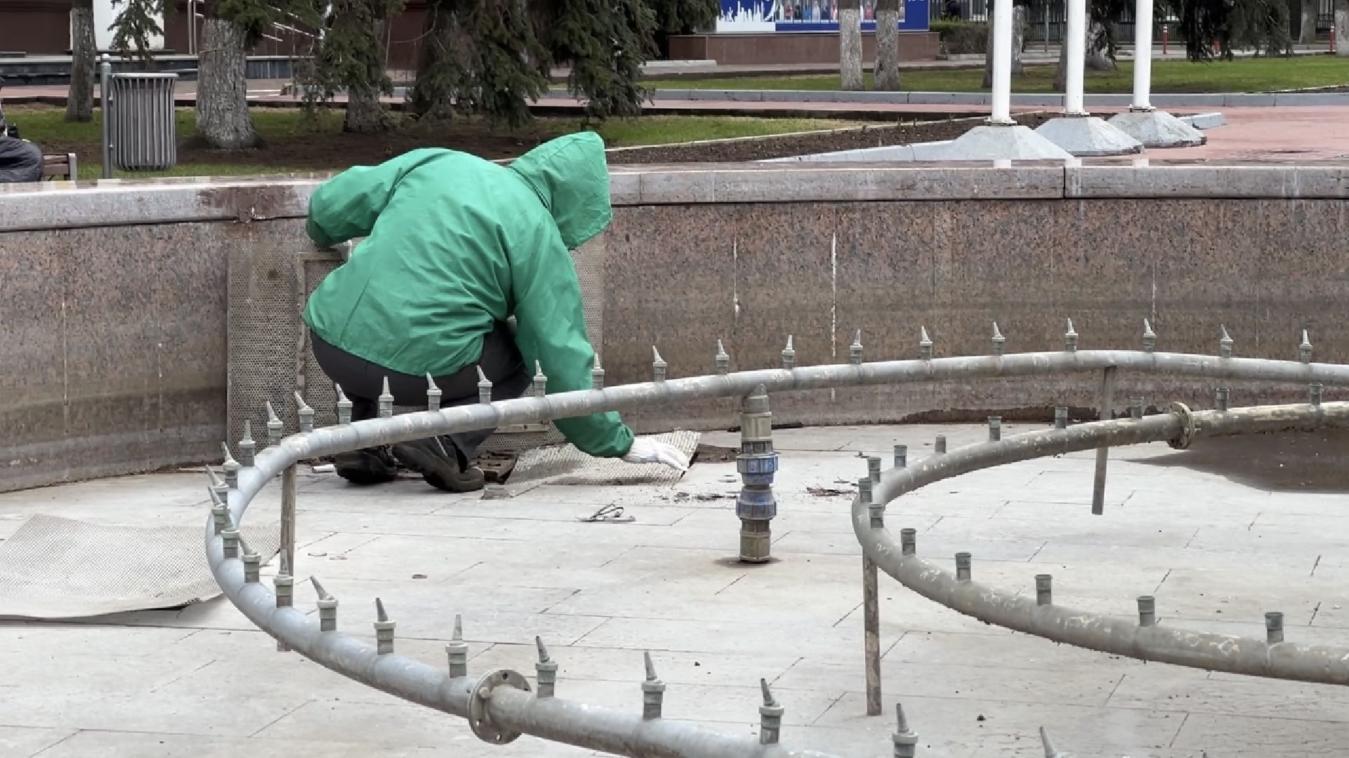 химки, фонтан, уборка города, благоустройство, месяц чистоты и благоустройства,