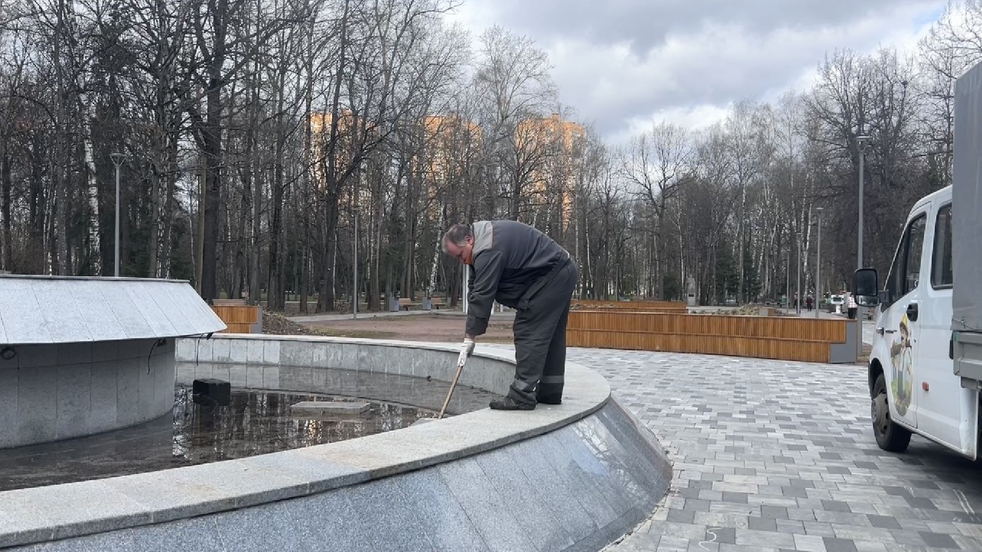 химки, фонтан, уборка города, благоустройство, месяц чистоты и благоустройства,