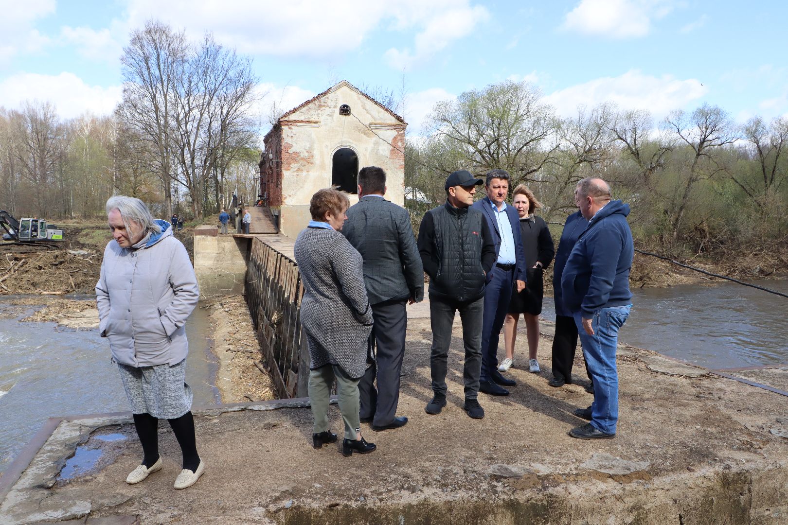 Серебряные Пруды, Ливадия, половодье 2024, Ливадийская ГРЭС, гидросооружение, плотина,