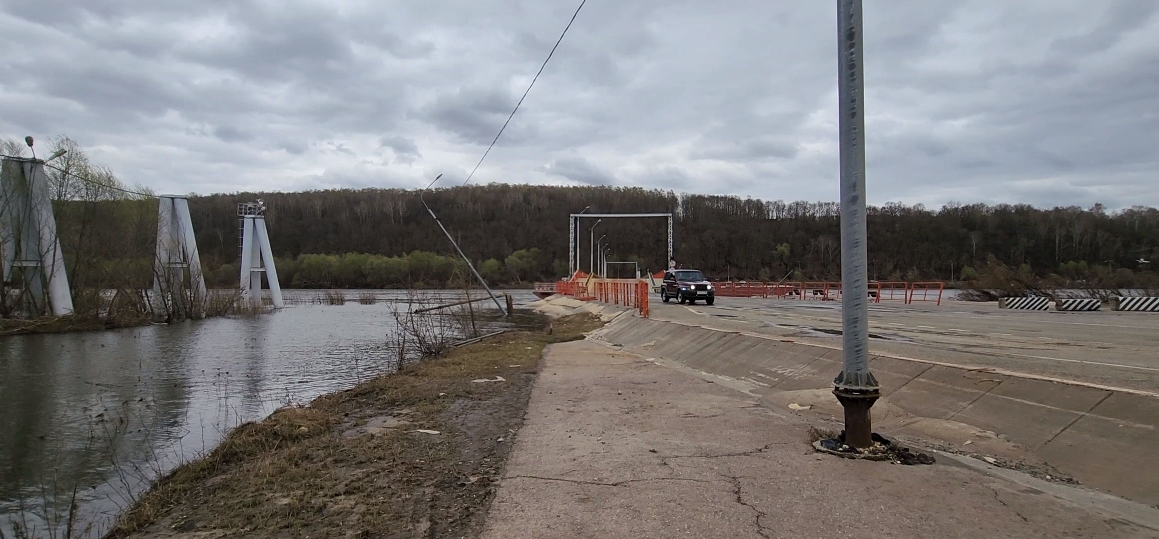 Коломна, Озеры, мост, паводок,