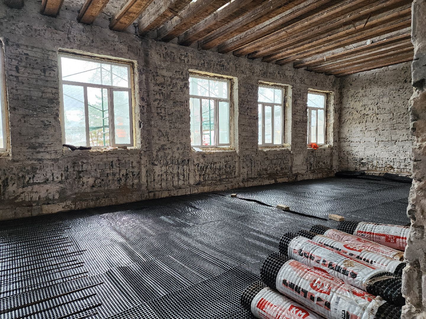 Стяжка пола, Дубна, Капремонт, Школа, Новый этап,