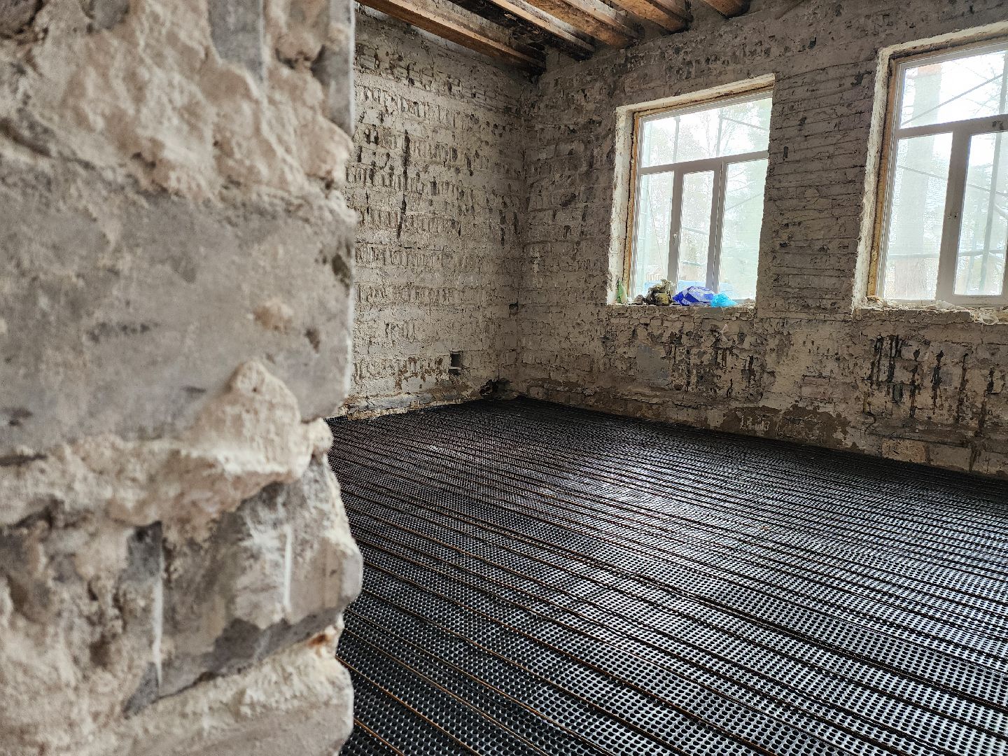 Стяжка пола, Дубна, Капремонт, Школа, Новый этап,