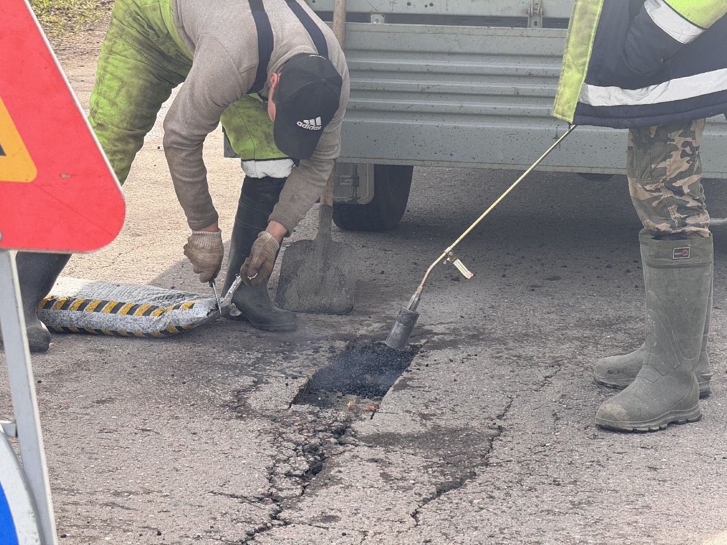 шаховская, дорожные работы, ямочный ремонт,