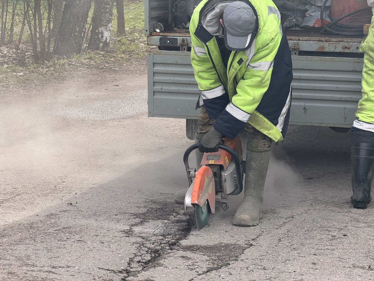шаховская, дорожные работы, ямочный ремонт,