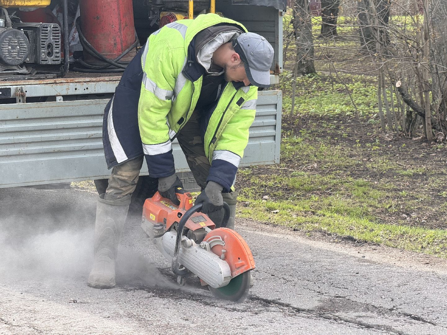 шаховская, дорожные работы, ямочный ремонт,