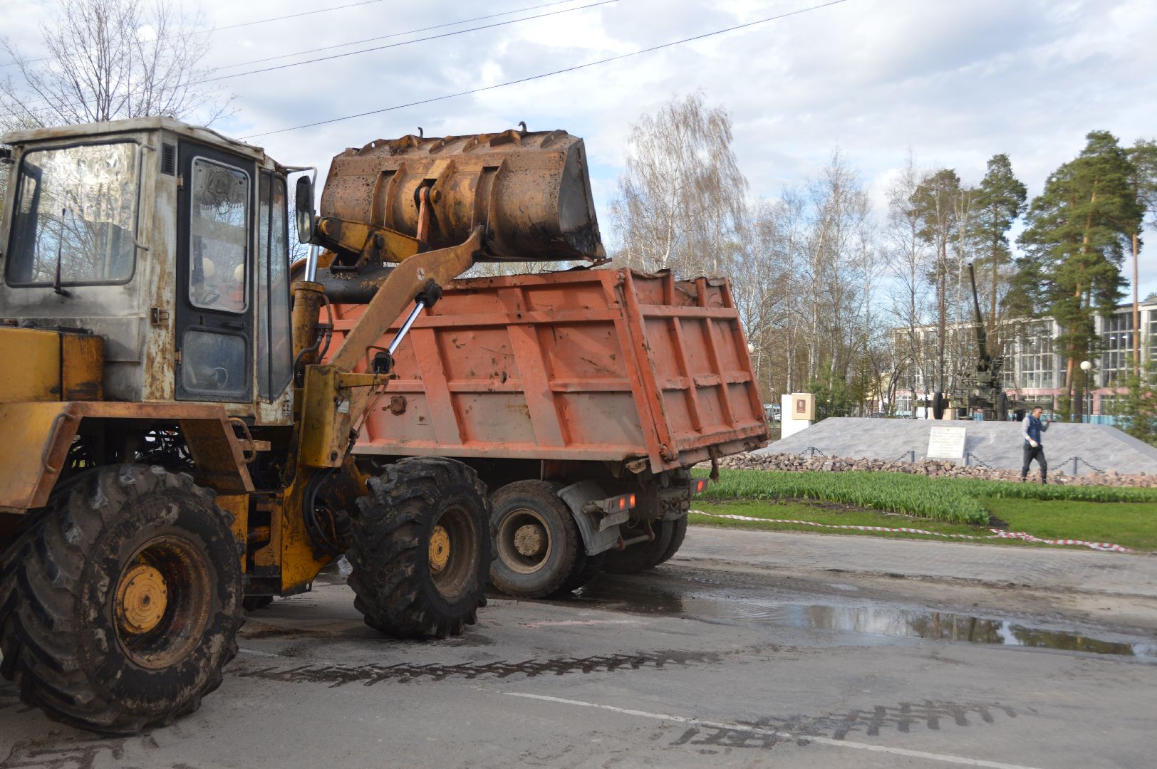 шатура, 9 мая, ремонт памятника ВОВ, вов, жкх, жкх и благоустройство, жкх подмосковье,