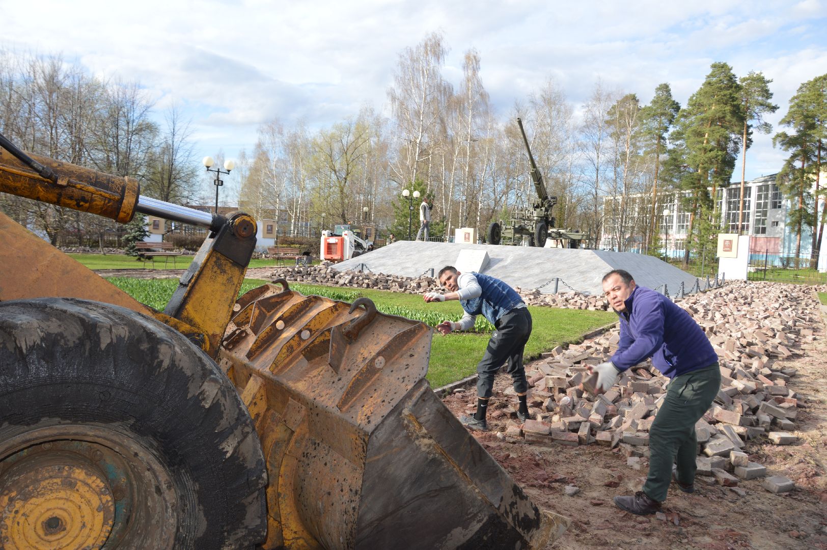 шатура, 9 мая, ремонт памятника ВОВ, вов, жкх, жкх и благоустройство, жкх подмосковье,