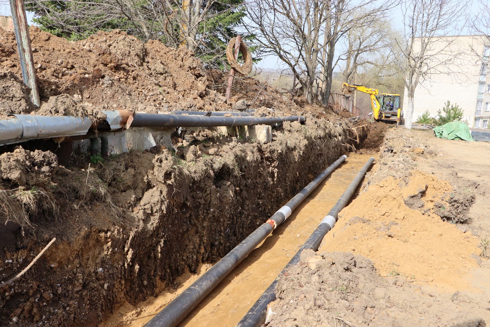 Серебряные Пруды, Петрово, замена теплосетей, капремонт теплосетей, жкх,