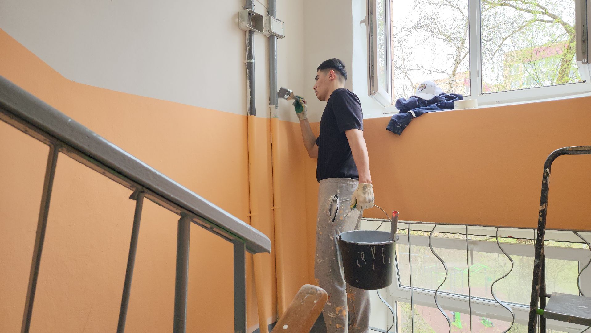 серпухов, улица физкультурная, ремонт подъездов, МКД, программа софинансирования, ЖКХ, управляющая компания,