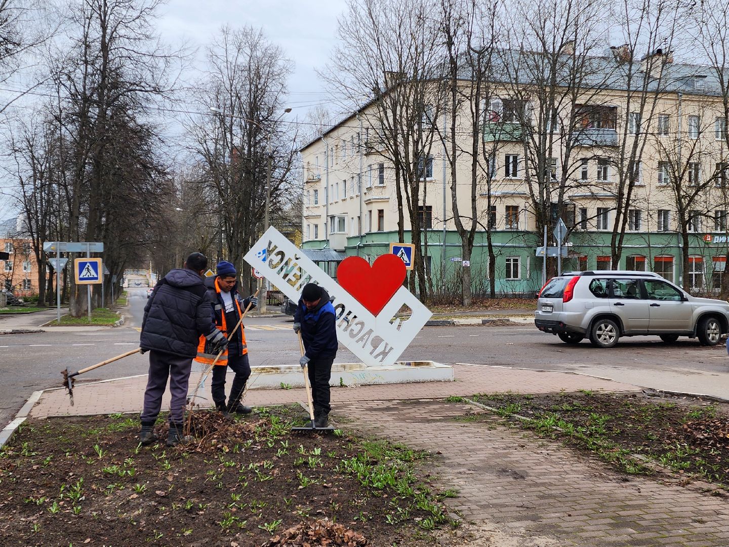 красноармейск, г.о. пушкинский, общественные пространства, цветники,