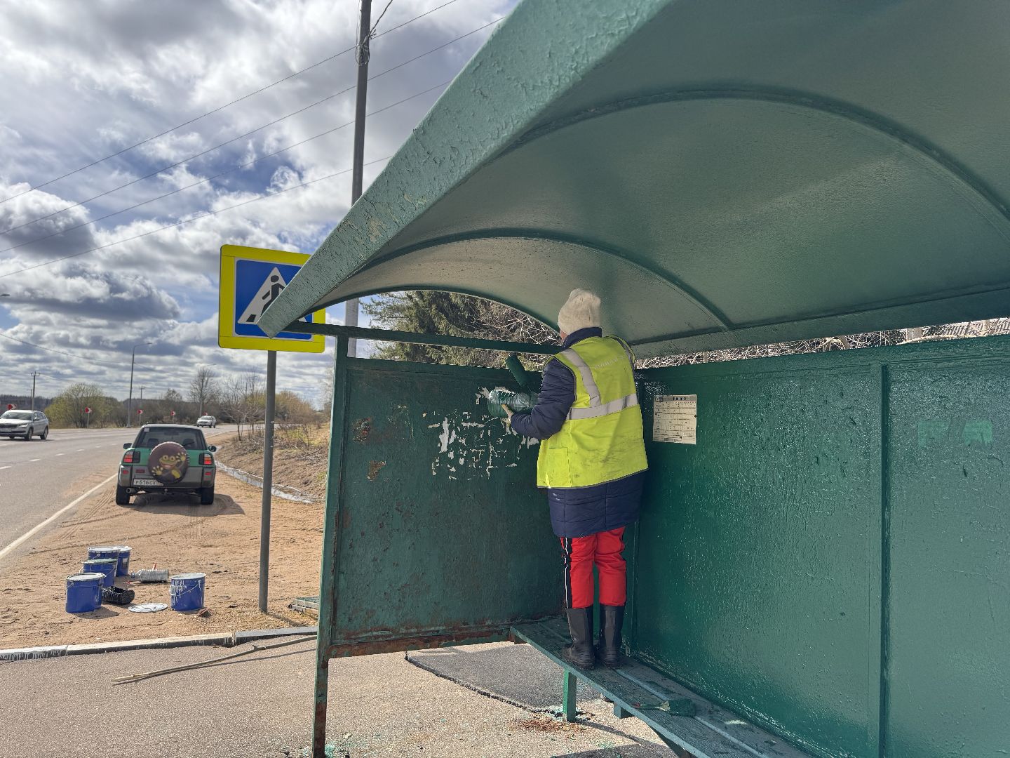 покраска, шаховская, остановки,