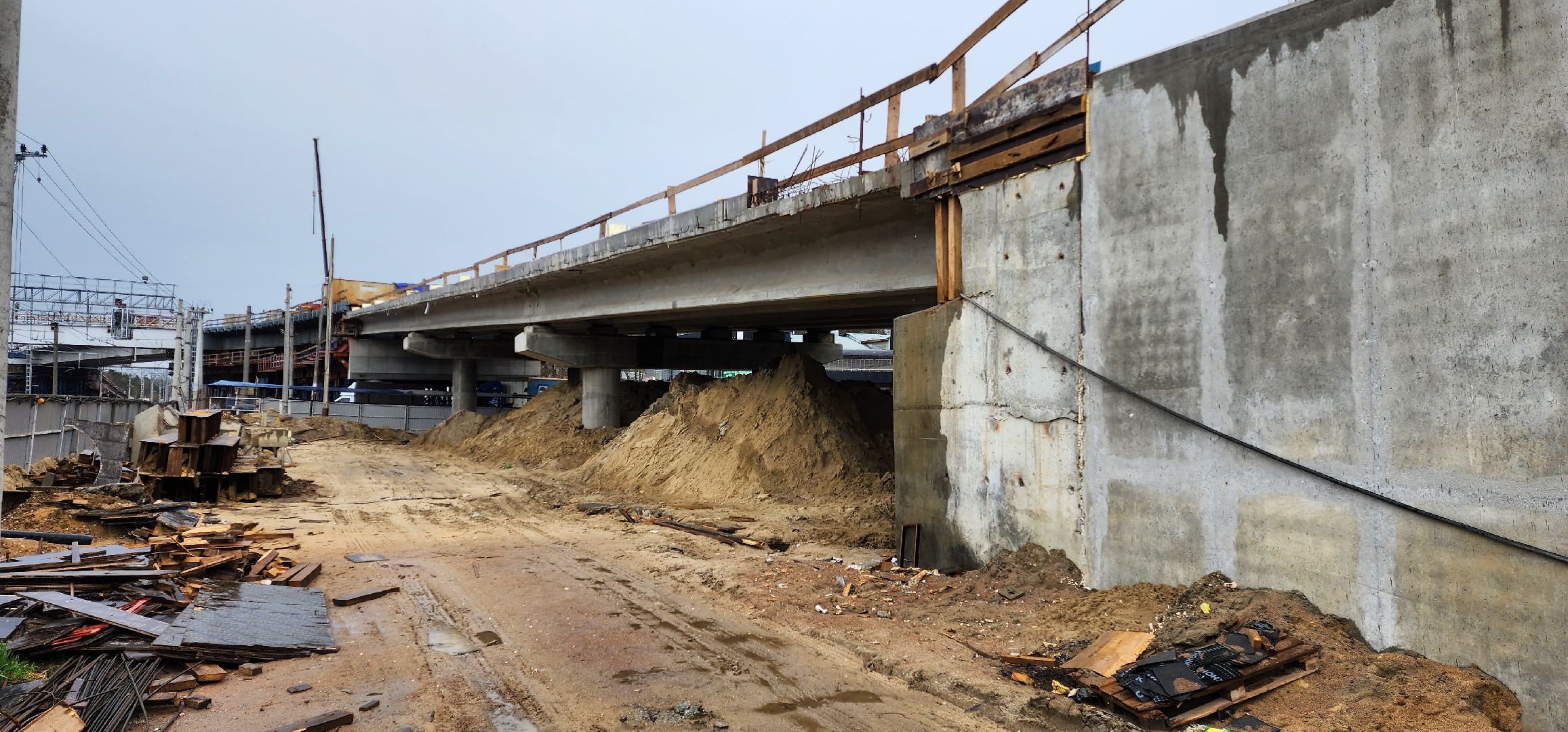раменское, строительство, путепровод быково, подземный пешеходный переход,