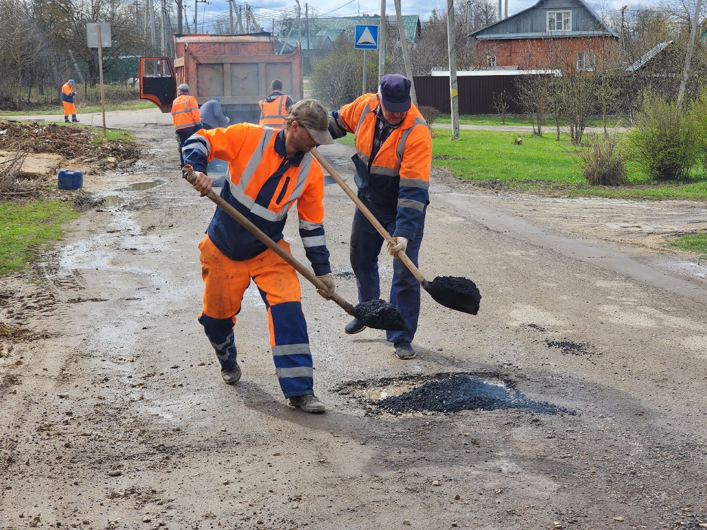 ремонт дорог, ремонт дороги, ямочный ремонт, руза, тучково, дорожная служба, рузский городской округ,